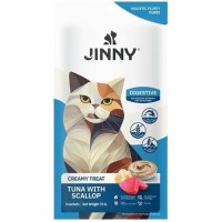 Jinny Creamy Ton Balıklı ve Deniz Taraklı Kedi Sıvı Ödül Maması 5x15 gr