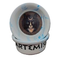 Raccoon Olimpos Artemis Kediler İçin Seramik Mama Kabı 300 ml