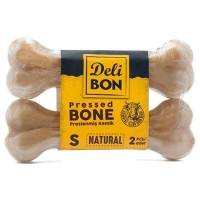 Delibon Small Naturel Press Kemik Köpek Ödülü 2'li 12cm