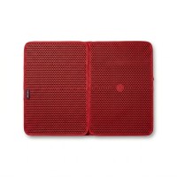Teng İkili Elekli Kedi Kumu Paspası 60x 81 Cm (Kırmızı)