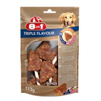8in1 Flavours Triple Flavour Wings Çiğnenebilir Köpek Ödül Maması 113gr