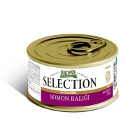 Jungle Selection Tiftiklenmiş Somonlu Kedi Konservesi 70 gr