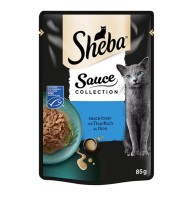 Sheba Pouch غذای کنسروی گربه بالغ با ماهی تن 85 gr
