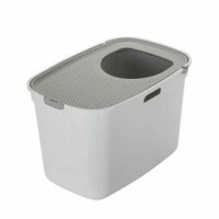 Moderna Top Cat 59Cm Bey./Gri Kapakli Kedi Tuvaleti