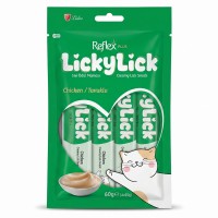 Reflex Plus LickyLick Tavuklu Sıvı Kedi Ödül Maması 4x15 gr