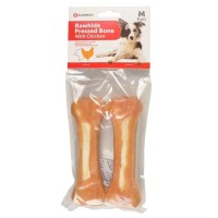 Flamingo Tavuk Eti Kaplı Kemik Köpek Ödülü 2 li 15 cm