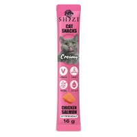 Shizi Creamy Tavuklu ve Somonlu Krema Kedi Ödülü 16 gr
