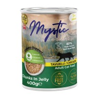 Mystic Jöleli Yetişkin Kedi Konservesi Tavuklu 400 gr