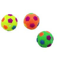 Teng Işıklı ve Sesli Top Köpek Oyuncağı 6.5 cm (Karışık Renklerde)