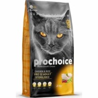 Pro Choice 32 Tavuklu ve Pirinçli Kısırlaştırılmış Kedi Maması 2kg