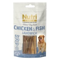 Nutri Canin Chicken&amp;Fish Sandwich Köpek Ödülü 80 Gr