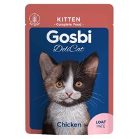 Gosbi DeliCat Kitten Chicken Loaf 70g Tavuklu Tahılsız Yavru Kedi Yaş Maması