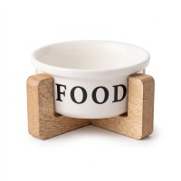 Petbucks Home Food Kedi ve Küçük Irk Seramik Mama Kabı 300 ml