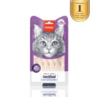 Wanpy Sterilised - Hindili ve Kızılcıklı Kısır Kedi Krema Ödülü 5x14g