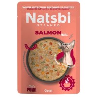 Natsbi Buharda Pişirilmiş Somon Balıklı Yaş Maması 80gr
