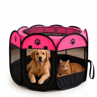 Büyük Boy Kedi Köpek Dinlenme Alanı ve Oyun Parkı Pembe 91 × 58 cm 