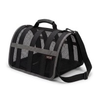Migno Astra Fileli Model Kedi Köpek Taşıma Çantası Gri(40x30x23 cm)