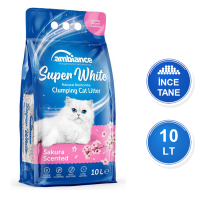 Ambiance Kiraz Çiçeği Kokulu 10 LT İnce Taneli Topaklanan Bentonit Kedi Kumu