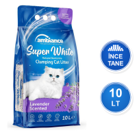 Ambiance Lavanta Kokulu 10 LT İnce Taneli Topaklanan Bentonit Kedi Kumu