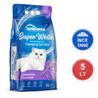 Ambiance Lavanta Kokulu 5 LT İnce Taneli Topaklanan Bentonit Kedi Kumu