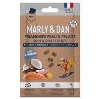 Marly & Dan Soft & Chewy Skin & Coat Deri ve Tüy Sağlığı için Küçük Irk Köpek Ödülü - 20gr