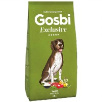 Gosbi Exclusive Düşük Tahıllı Kuzulu Orta Irk 12 Kg Yetişkin Köpek Maması