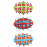 MerkoPets Sesli Vinil Amerikan Topu Şeklinde Köpek Oyuncağı 9x4cm (126gr)