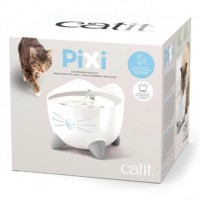 Catit Pixi Fountain Çelik Hazneli Kedi ve Küçük Irk Köpekler için Otomatik Su Kabı 2000ml (Beyaz)
