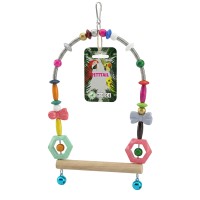 Teng Boncuklu Sultan Papağanı Salıncağı 22x14 cm