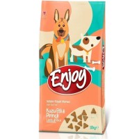 Enjoy Kuzu Etli & Pirinçli 10 Kg Yetişkin Köpek Maması
