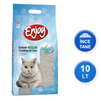 Enjoy Marsilya Sabunu Kokulu 10 LT İnce Taneli Topaklanan Bentonit Kedi Kumu