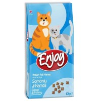 Enjoy Somonlu Hamsili Yetişkin 10 Kg Kedi Maması