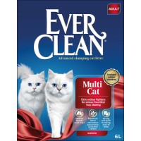 Ever Clean Multi Cat 6 LT Çok Kedili Evler İçin İnce Taneli Topaklanan Bentonit Kedi Kumu