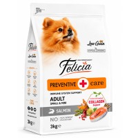 Felicia Preventive Care Adult Salmon Small 3 Kg Kolajen Destekli Hipoalerjenik Somonlu Küçük Irk Yetişkin Köpek Maması