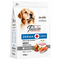 Felicia Derma Care 15 Kg Kolajen Destekli Hipoalerjenik Somonlu Orta ve Büyük Irk Yetişkin Köpek Maması