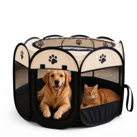 Büyük Boy Kedi Köpek Dinlenme Alanı ve Oyun Parkı Krem 91 × 58 cm