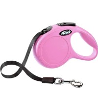 Flexi New Classic Şerit Otomatik Gezdirme Tasması Pembe [XSmall] 3m