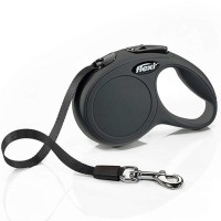 Flexi New Classic Şerit Otomatik Gezdirme Tasması Siyah [XSmall] 3m
