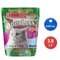 Freshy 2 Aylık Ekonomik Kokusuz 3,8 LT Silika Kristal Kedi Kumu