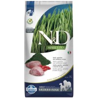 N&D Spirulina Tahılsız Kuzulu, Spirulinalı ve Kurt Üzümlü 7 Kg Orta ve Büyük Irk Yetişkin Köpek Maması