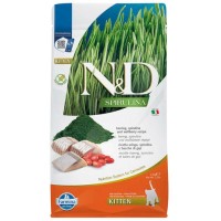 N&D Spirulina Tahılsız Ringa Balıklı, Spirulinalı ve Kurt Üzümlü 1,5 Kg Yavru Kedi Maması