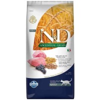 N&D Ancestral Grain Düşük Tahıllı Kuzulu ve Yaban Mersinli 5 Kg Yetişkin Kedi Maması