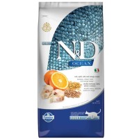 N&D Ocean Düşük Tahıllı Morina Balıklı ve Portakallı 5 Kg Yetişkin Kedi Maması