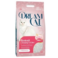 Dream Cat Bebek Pudrası Kokulu 10 LT İnce Taneli Topaklanan Bentonit Kedi Kumu