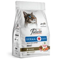Felicia Derma Care Adult Salmon 5 Kg Kolajen Destekli Hipoalerjenik Somonlu Yetişkin Kedi Maması