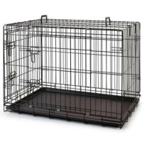Katlanabilir Metal Kedi-Köpek Kafesi (Siyah) 107x71x78cm