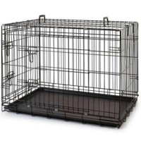 Katlanabilir Metal Kedi-Köpek Kafesi (Siyah) 77x47x55cm