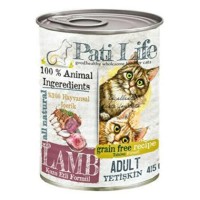 Pati Life Kuzu Etli Yetişkin Kedi Konservesi 415 Gr