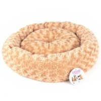 Pet Pretty Simit Yatak Peluş Açık Kahve 55x55 cm