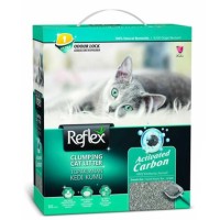 Reflex Aktif Karbonlu 10 LT İnce Taneli Topaklanan Bentonit Kedi Kumu
